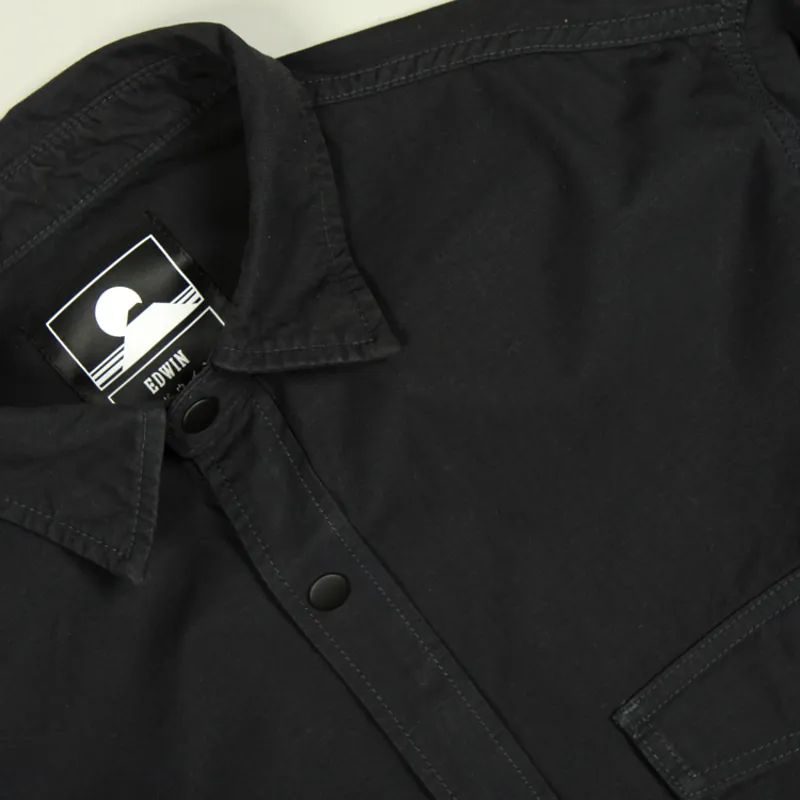 Edwin Big Shirt - Black -1